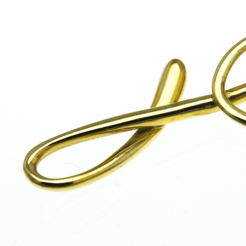 TIFFANY Yellow Gold Letter Necklace 18K Fashion Pendant (Gold) - Picture 14 of 16
